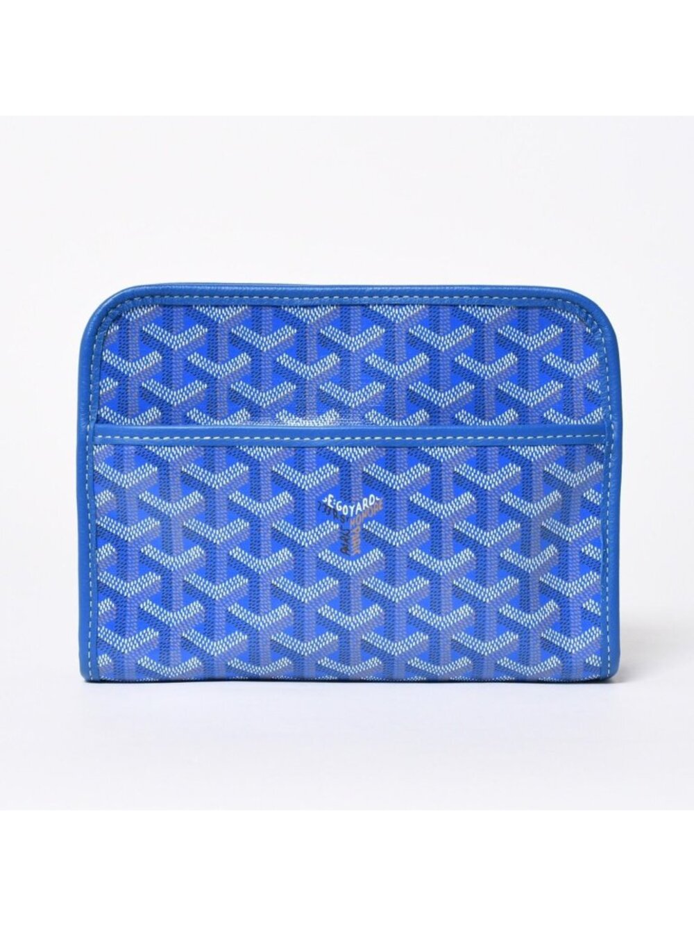 Goyard Jouvence PM Pouch Clutch Leather Blue